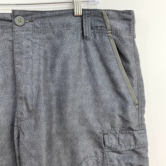 Plugg Swim Trunks Shorts Men's Size 36 Gray Military Style Cargo Fatigue Hiking - Picture 5 of 11